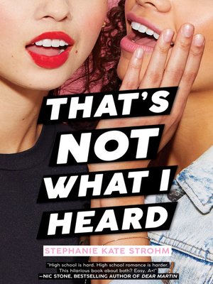 cover image of That's Not What I Heard